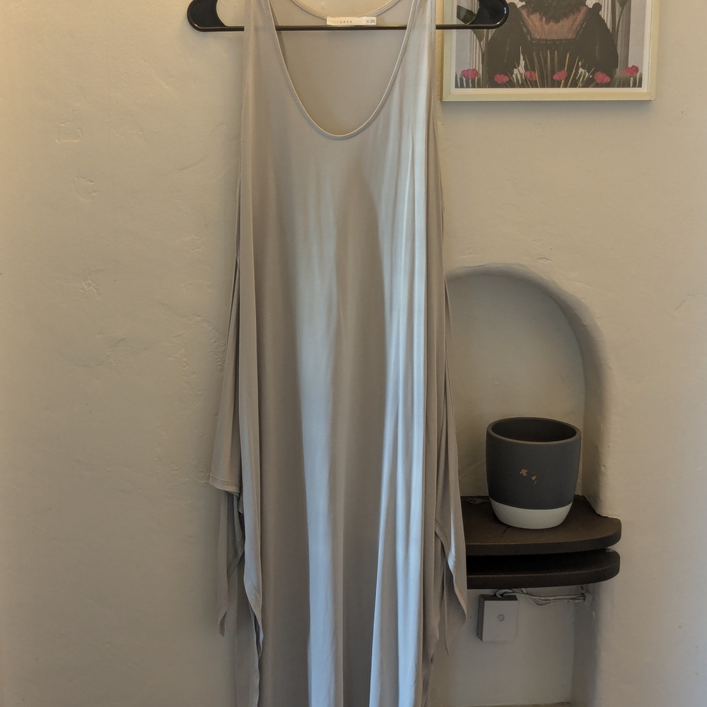 Blue Dress With Tie Waist